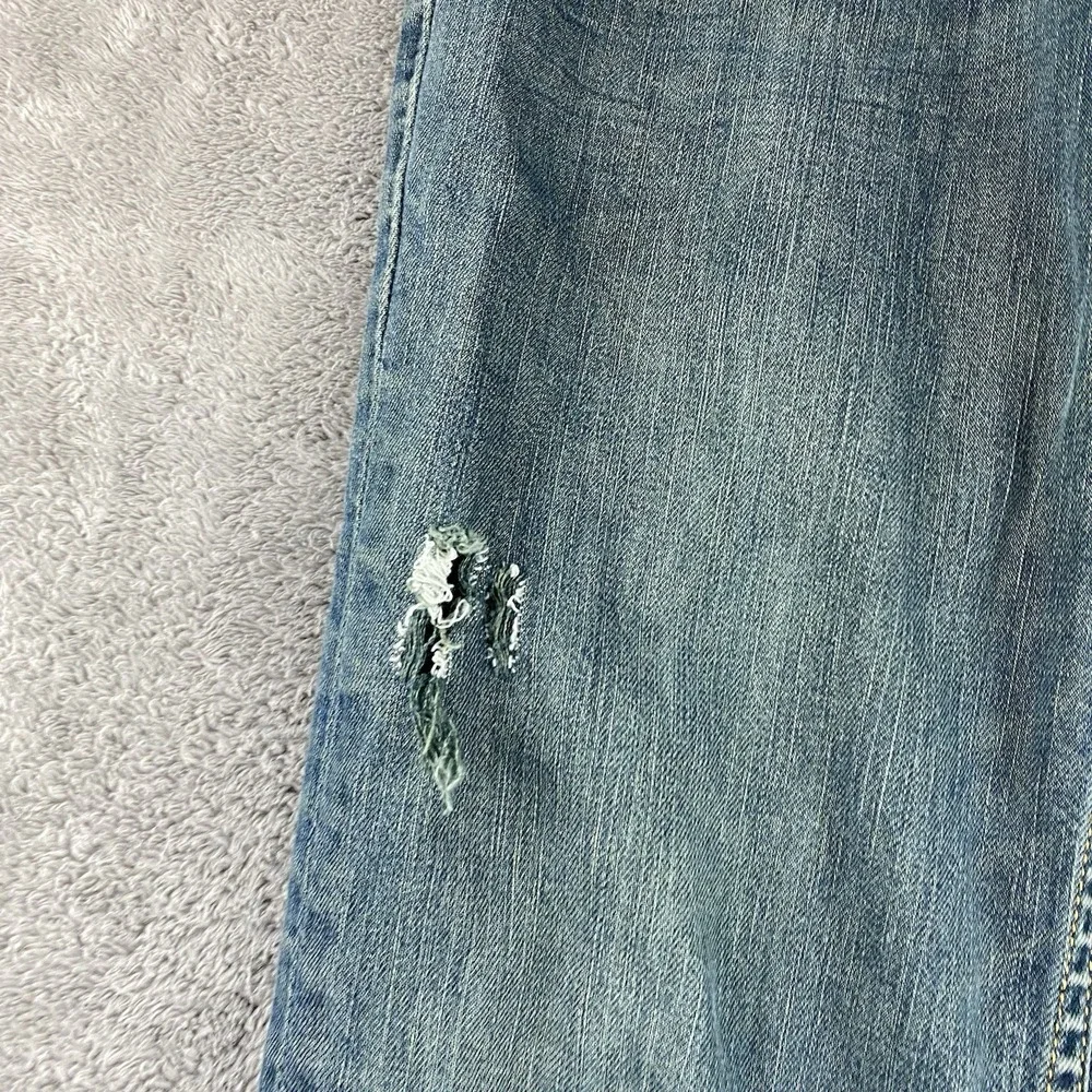 Levis 511 Slim Fit Straight Leg Jeans Mens 34x31 Green Blue Medium Wash Mid Rise